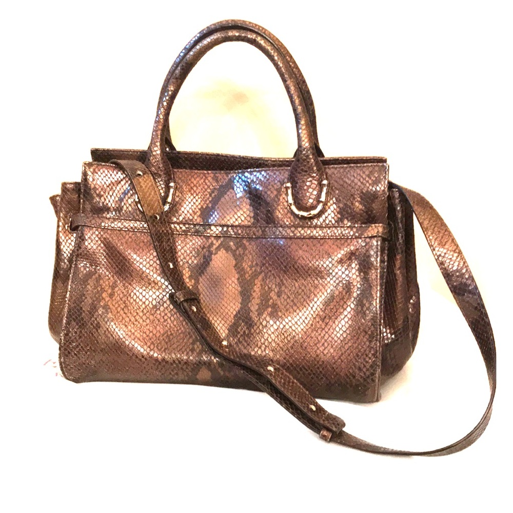 Elaine Turner python hand or crossbody bag
